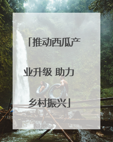推动西瓜产业升级 助力乡村振兴