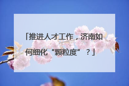 推进人才工作，济南如何细化“颗粒度”？
