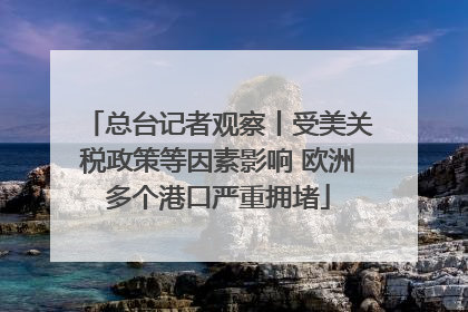总台记者观察丨受美关税政策等因素影响 欧洲多个港口严重拥堵