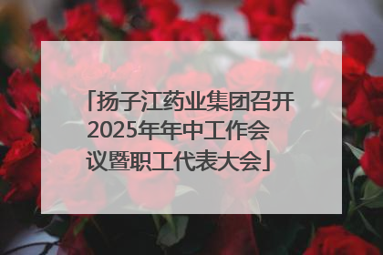 扬子江药业集团召开2025年年中工作会议暨职工代表大会