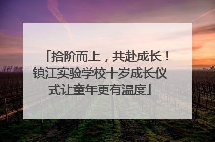 拾阶而上，共赴成长！镇江实验学校十岁成长仪式让童年更有温度
