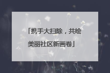 携手大扫除，共绘美丽社区新画卷