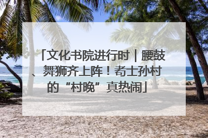 文化书院进行时｜腰鼓、舞狮齐上阵！耇士孙村的“村晚”真热闹