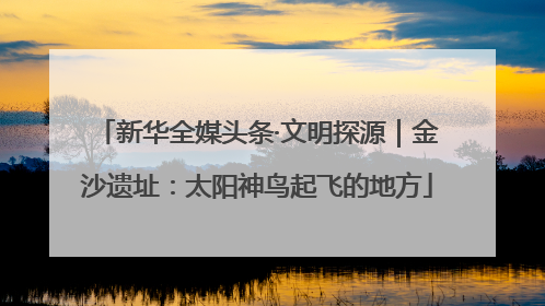 新华全媒头条·文明探源｜金沙遗址：太阳神鸟起飞的地方
