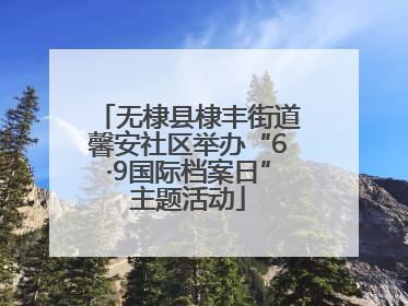 无棣县棣丰街道馨安社区举办“6·9国际档案日”主题活动