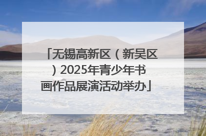 无锡高新区（新吴区）2025年青少年书画作品展演活动举办