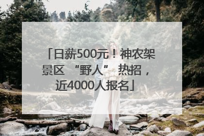 日薪500元！神农架景区 “野人” 热招，近4000人报名