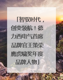 智驭时代，创变领航！德力西电气首席品牌官王策荣膺虎啸奖年度品牌人物