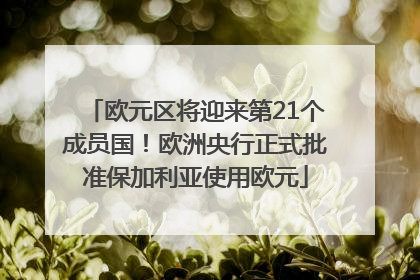 欧元区将迎来第21个成员国！欧洲央行正式批准保加利亚使用欧元