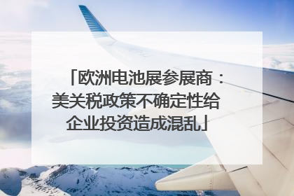 欧洲电池展参展商：美关税政策不确定性给企业投资造成混乱