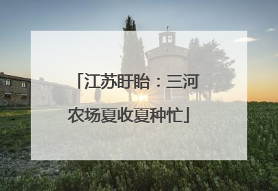 江苏盱眙：三河农场夏收夏种忙