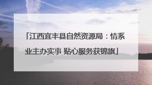 江西宜丰县自然资源局：情系业主办实事 贴心服务获锦旗