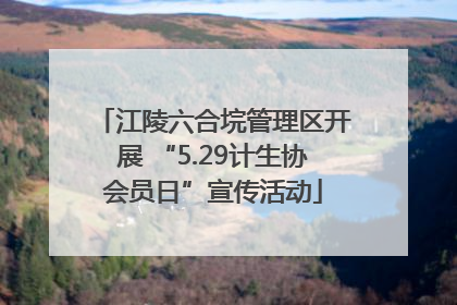 江陵六合垸管理区开展 “5.29计生协会员日”宣传活动