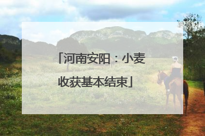 河南安阳：小麦收获基本结束