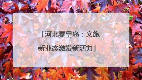 河北秦皇岛：文旅新业态激发新活力