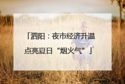 泗阳：夜市经济升温 点亮夏日“烟火气”