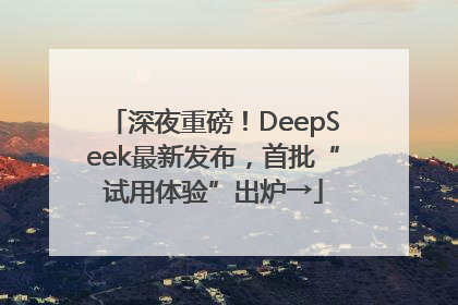 深夜重磅！DeepSeek最新发布，首批“试用体验”出炉→