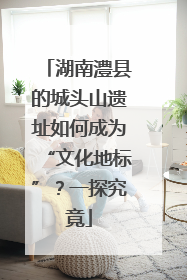 湖南澧县的城头山遗址如何成为“文化地标”？一探究竟