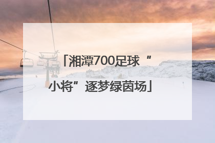 湘潭700足球“小将”逐梦绿茵场