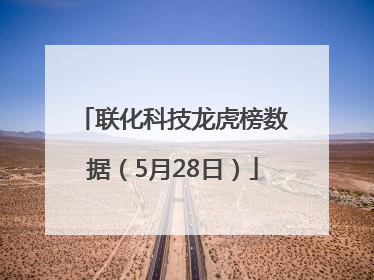 联化科技龙虎榜数据（5月28日）