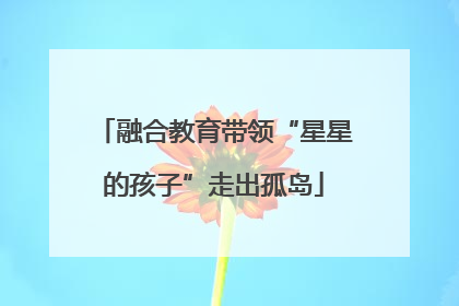 融合教育带领“星星的孩子”走出孤岛