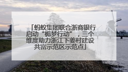 蚂蚁集团联合浙商银行启动“栀梦行动”，三个维度助力浙江下姜村建设共富示范区示范点