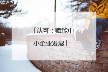 认可：赋能中小企业发展