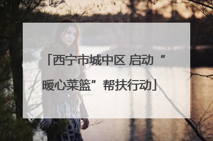 西宁市城中区 启动“暖心菜篮”帮扶行动