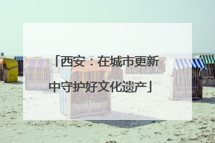 西安：在城市更新中守护好文化遗产