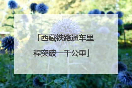 西藏铁路通车里程突破一千公里