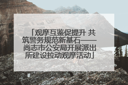 观摩互鉴促提升 共筑警务规范新基石——尚志市公安局开展派出所建设拉动观摩活动