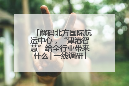 解码北方国际航运中心，“津港智慧”给全行业带来什么│一线调研
