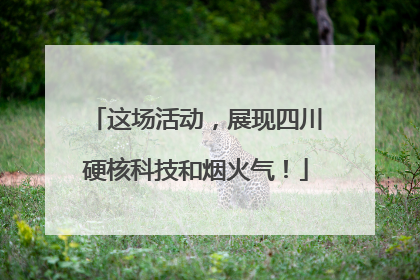 这场活动，展现四川硬核科技和烟火气！
