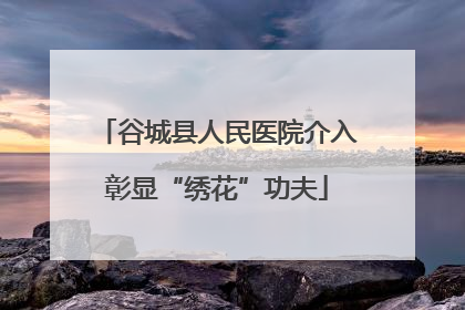 谷城县人民医院介入彰显“绣花”功夫