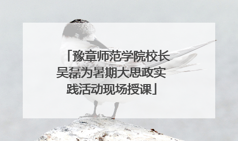 豫章师范学院校长吴磊为暑期大思政实践活动现场授课