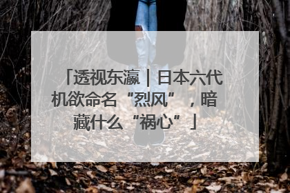 透视东瀛｜日本六代机欲命名“烈风”，暗藏什么“祸心”