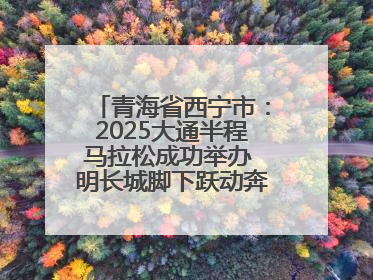 青海省西宁市：2025大通半程马拉松成功举办 明长城脚下跃动奔跑音符