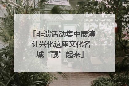 非遗活动集中展演 让兴化这座文化名城“靓”起来