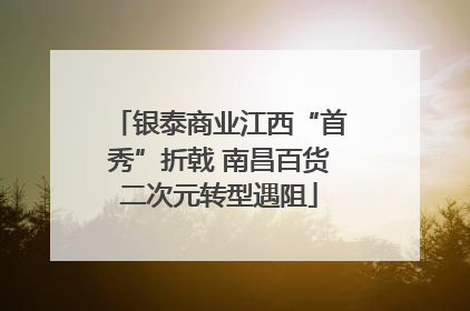 银泰商业江西“首秀”折戟 南昌百货二次元转型遇阻
