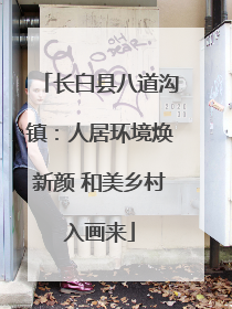 长白县八道沟镇：人居环境焕新颜 和美乡村入画来