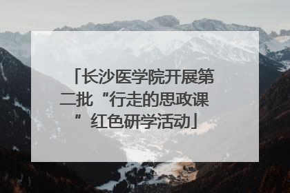 长沙医学院开展第二批“行走的思政课”红色研学活动