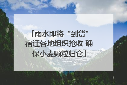 雨水即将“到货” 宿迁各地组织抢收 确保小麦颗粒归仓