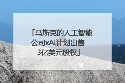 马斯克的人工智能公司xAI计划出售3亿美元股权