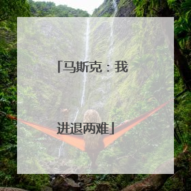 马斯克：我进退两难