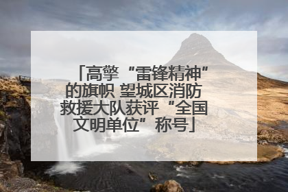 高擎“雷锋精神”的旗帜 望城区消防救援大队获评“全国文明单位”称号