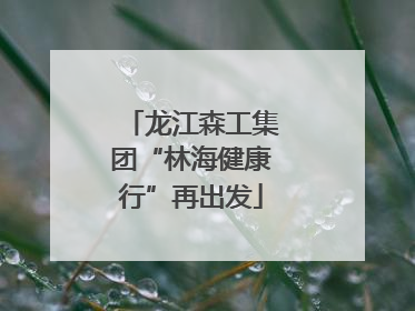 龙江森工集团“林海健康行”再出发