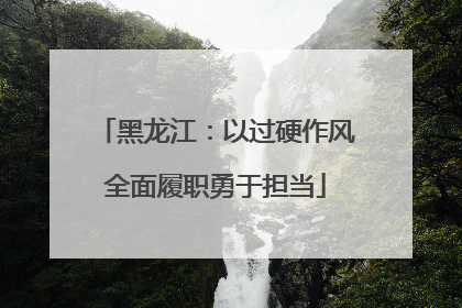 黑龙江：以过硬作风全面履职勇于担当