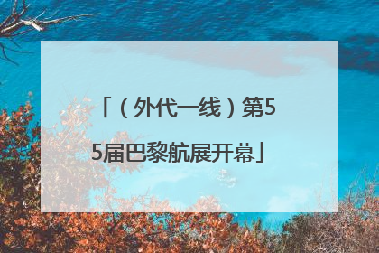 （外代一线）第55届巴黎航展开幕