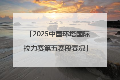 2025中国环塔国际拉力赛第五赛段赛况