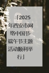 2025年西安市网络中国节·端午节主题活动顺利举行